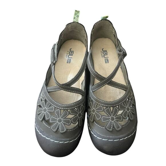 JBU by Jambu Womens Gray/green Vegan Memory Foam Wildflower Mary Jane Shoes Size - Picture 1 of 10